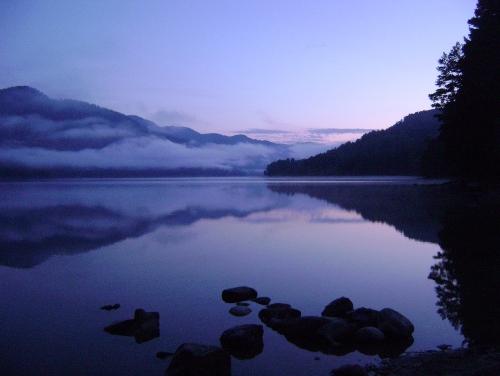 アルタイのTeletskoye湖の光景